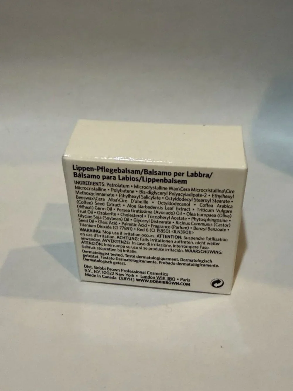 Bobbi Brown Lip Balm Spf 15 Full Size 15 g/0.5 oz~Discontinued *New*
